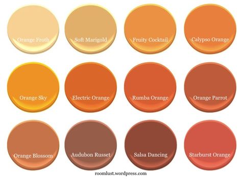 ...  if you need ideas for color schemes, above are Benjamin Moore’s suggested… Farmhouse Orange Paint Colors, Deep Orange Paint Colors, Muted Orange Paint Color, Orange Paint Kitchen, Orange Yellow Paint Colors, Orange Painted Ceiling, Orange Paint Colors For Kitchen, Light Burnt Orange Paint, Terracotta Orange Paint