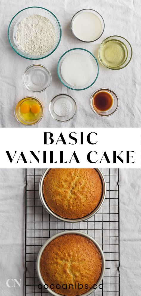 This vanilla cake recipe is so easy to make. It is a very versatile recipe that you can add flavours and add-ins too - like sprinkles! I love this cake because it is so easy to make and tastes amazing. A great basic recipe to have on hand! You can use this recipe for vanilla cupcakes too 🥰 #vanillacake #vanilla #cake #cakerecipe #bakingrecipe #recipes #foodblog #foodblogger #bakingblog #easytomake #easyrecipe Basic Vanilla Cake, Classic Vanilla Cake, Basic Vanilla Cake Recipe, Easy Vanilla Cake Recipe, Vanilla Cupcake Recipe, Vanilla Cake Recipe, Baking Blog, Vanilla Cupcakes, Basic Recipes