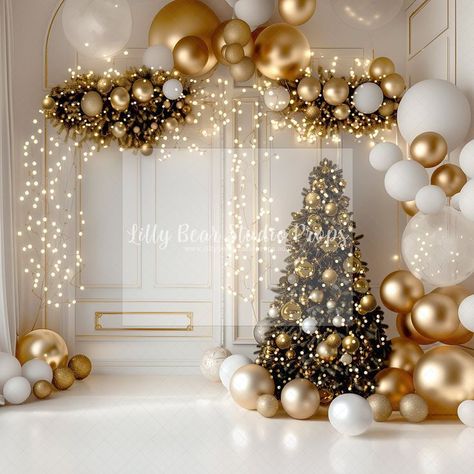 Farmhouse Mantel Decor, Christmas Banquet, 2024 Party, Glam Christmas, Matte Fabric, Christmas Backdrops, Studio Room, Christmas Photography, Balloon Decor