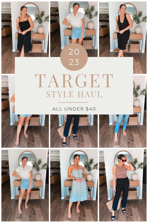 Target outfits for the neutral style lover! These chic Target summer outfits are perfect for vacation or just hanging all summer long. Target Outfits 2023 Summer, Chic Summer Outfits 2023, Target Summer Swimwear For Beach Season, Target Summer Outfits 2024, Target Summer Outfits, Target Outfits Summer, Casual Vacation Outfits Summer, Old Navy Summer 2024 Outfits, Vacay Outfits Casual