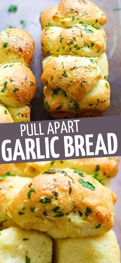 Baked Bread Recipes, Best Garlic Bread Recipe, Homemade Garlic Bread Recipe, Pull Apart Garlic Bread, Best Homemade Bread, Homemade Baked Bread, Homemade Garlic Bread, Garlic Bread Recipe, Baked Bread