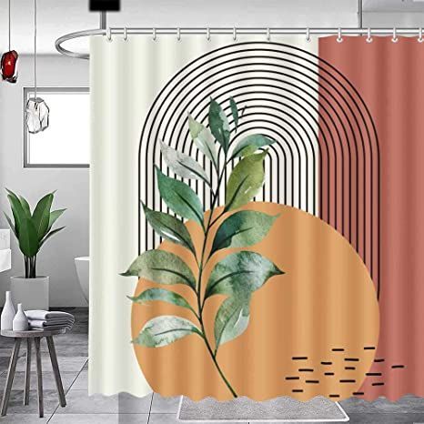 ni 27x27 roceD niatruC moorhtaB cirbaF detcartnoC roceD sevaeL neerG nuS trA nredoM niatruC rewohS tcartsbA tsilaminiM niatruC rewohS aimehoB yrutneC diM DNOFOHE M Green Leaf Decor, Shower Curtain Modern, Bohemian Shower Curtain, Retro Shower Curtain, Modern Luxury Bathroom, Curtain Modern, Boho Leaves, Abstract Shower Curtain, Curtains Home