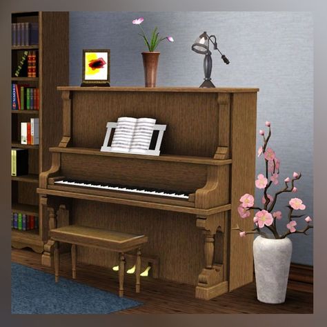 Traditional styled piano for Sims 3 Sims 3 Conversions, Sims 3 Cc Furniture, Sims 3 Horses, Sims 3 Furniture, Sims 4 Build Cc, Gaming Things, Sims Background, Table Lanterns, Sims 3 Mods