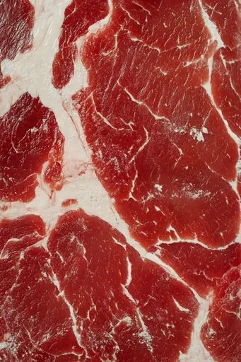 ↑↑↑ Larger size on website 🔸 The image shows a close-up of a raw piece of meat, likely beef. The surface is a rich, deep red, wit Meat Stock, Raw Beef, Bones And All, Hd Textures, Dark Meat, Diet Culture, White Powder, I Want To Eat, Beef Steak