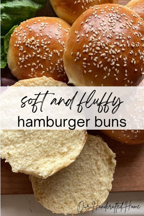 Soft, buttery, and delicious paired with a juicy burger and flavorful toppings, these brioche hamburger buns are very easy to make! They are easily thrown together using a handful of wholesome ingredients, making them the perfect homemade buns for your next summer BBQ. Brioche Bread Buns, Burger Potato Bun Recipe, Fast Hamburger Buns, Small Batch Burger Buns, Hamburger Bread Recipe, Homemade Hamburger Buns Easy, Small Batch Hamburger Buns, How To Make Burger Buns, Homemade Brioche Buns