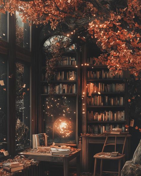 Fall vibes 🍄🍄‍🟫🌾🍁🍂 #vibecheck #fallvibes #fallaesthetic #spookyseason #spookybooks #halloweeneveryday #booktok #bookstagram #booklove #booklife Spooky Books Aesthetic, The Spellshop Book Aesthetic, The Spellshop Fanart, Autumn Library, Fall Library, Halloween Everyday, Fallen Book, Book Of Life, Book Aesthetic