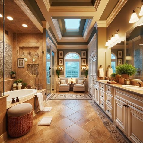 Pampering vibes! �💆‍♀️✨ Made with AI #ai #bathroomdesign #luxurybathroom #housedesign #masterbathroom #aiinterior #aiart #aiartcommunity Old Money Bathroom, Mansion Bathroom, Old Money House, Bathroom Vanities, Luxury Bathroom, Old Money, Bathroom Design, Bathroom Vanity, Dream House