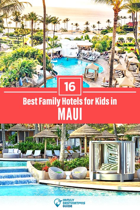 Maui Family Vacation, Best Maui Resorts, Hotels In Hawaii, Kauai Hotels, Resorts For Kids, Kid Friendly Resorts, Hawaii Kids, Maui Hotels, Best Family Resorts