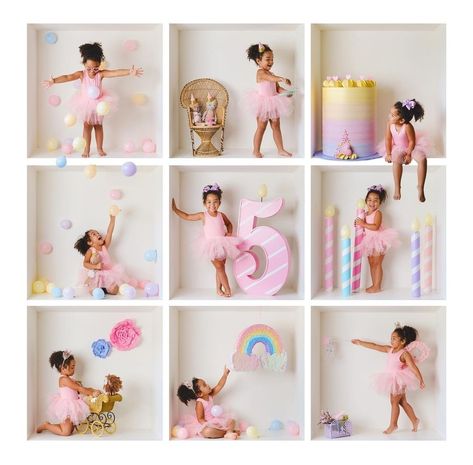 7 Year Photo Shoot Picture Ideas, 3 Year Girl Photoshooting Ideas, Creative Kids Photoshoot Ideas, Unicorn Birthday Photoshoot Ideas, 3 Year Photoshoot Ideas, 5th Bday Photoshoot Ideas, Toddler Girl Birthday Photoshooting, Birthday Balloon Photoshoot Ideas, 4 Birthday Photoshoot Ideas