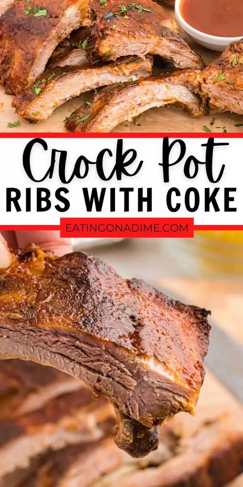 Crock Pot Ribs With Coke, Crockpot Coke Ribs, Easy Country Style Ribs In Crock Pot, Ribs In Crockpot With Coke, Slow Cooker Ribs With Coke, Babyback Ribs In Crockpot Slow Cooker, Spare Ribs In The Crock Pot, Crockpot Ribs With Coke, Pork Spare Ribs Crock Pot