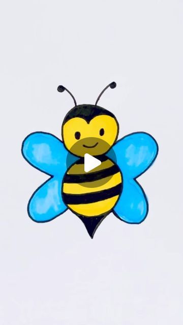 Creative Drawing for kids on Instagram: "How to draw a honeybee #reels #draw #drawing #art" Creative Art Ideas For Preschoolers, Easy Spring Drawings For Kids, Line Art Drawings For Kids, Drawing For Toddlers Easy, Esey Drawings Art For Kids, Drawing Activities For Preschoolers, How To Draw Kids Easy, Drawing For 7 Yrs Old, Easy Drawing For Kids Cute