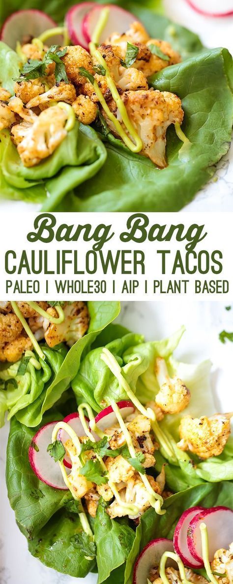 Veggie Appetizer, Paleo Dessert Recipes Easy, Bang Bang Cauliflower, Veggie Appetizers, Paleo Diet For Beginners, Paleo Menu, Cauliflower Tacos, Paleo Recipes Dessert, Paleo Diet Recipes