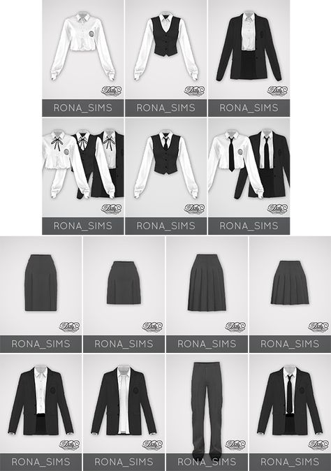 Sims 4 Cc Clothes Uniform, School Clothes Sims 4 Cc, Sims 4 Work Uniform Cc, Sims 4 Uniform Cc School, Sims Uniform, Sims4 School Uniform, The Sims 4 School Uniform, Uniform Sims 4 Cc, School Uniform Sims 4 Cc