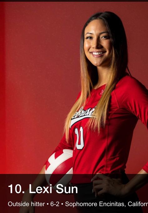 Lexi Sun, Husker Volleyball, Volleyball, The Outsiders, Sports Jersey, Sports, Quick Saves