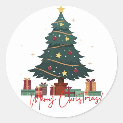 Christmas Sticker Ideas, Christmas Stickers Printable, Empty Inside, Christmas Classic, Beautiful Art Pictures, Christmas Stickers, Printable Stickers, Classic Christmas, Round Stickers