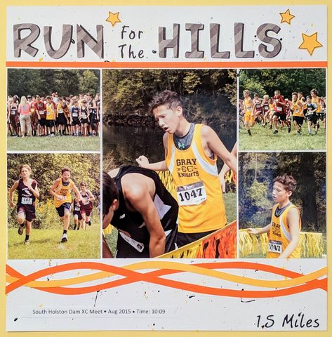 Cross Country Running Scrapbook Layouts, Cross Country Scrapbook Ideas, Running Scrapbook, Cross Country Scrapbook Layouts, Cross Country Gift, Track Team, Graduation Scrapbook, Scrapbooking Sports, School Scrapbook Layouts