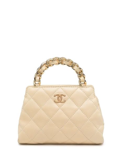 Chanel Chanel Vintage Bag, Chanel Mini Bag, Vintage Chanel Bag, Quilted Handbag, Beige Handbags, Yellow Handbag, Quilted Handbags, Chanel Purse, Shopping Chanel