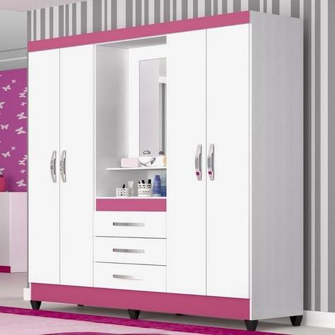 Wall Wardrobe Design, Almirah Designs, Girls Bedroom Furniture, Modern Cupboard Design, Wardrobe Door Designs, Bedroom Cupboard Designs, Wardrobe Interior Design, Wardrobe Room, Kids Bedroom Designs