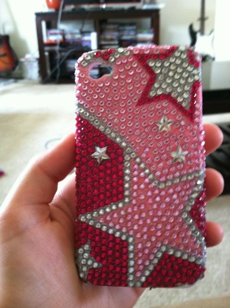 Bedazzled Iphone Case, Blinged Phone Cases, Yk2 Phone Case, Trashy Y2k Phone Case, 2010 Phone Case, Pink Y2k Phone Case, Rhinestone Phone Case Ideas, Badazzel Phone Case, Y2k Bedazzled Phone Case