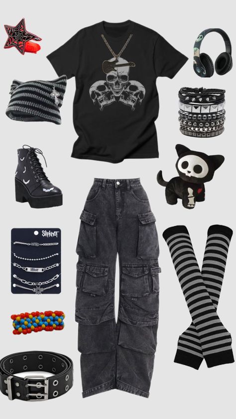 Punk Style Outfits, Trendy Outfits For Teens, Punk Outfits, Swaggy Outfits, Alternative Outfits, Really Cute Outfits, Edgy Outfits, Casual Style Outfits, Dream Clothes