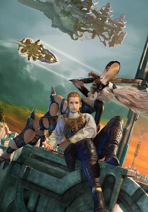 Airship Art, Final Fantasy Xii, Final Fantasy Artwork, Fantasy Role Playing, Final Fantasy Art, Card Sleeves, Space Opera, Fantasy Series, New Poster