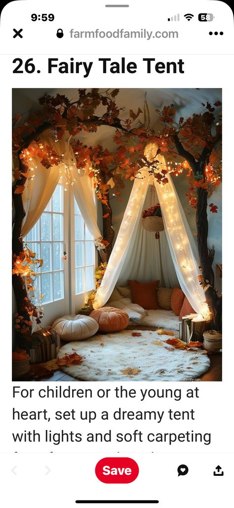 Bed Nook With Curtains, Reading Corner Kids Bedroom, Reading Fort, Reading Nook Tent, Fairy Tent, Book Nook Kids, Reading Corner Kids, Nook Library, Bed Nook