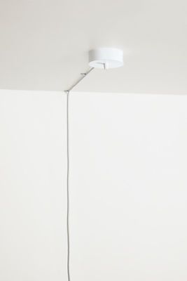 If you love pendant lights but can’t hardwire them into your ceiling, here is an ingenious solution. Tandem turns any pendant light into a plug-in light fixture. Simply mount the canopy to your ceiling, hardwire your pendant to it, and then plug in the 20-foot fabric-wrapped cord. Three included clips keep the cord in place. Welded in Minnesota, Tandem features a durable, powder-coated steel plate and a dimmer on the cord. Plug In Pendant Light Bedroom, Diy Pendant Light, Plug In Pendant Light, Bedroom Pendant, Pendant Lighting Bedroom, Living Room Accent Tables, Modern Bedroom Furniture, Love Pendant, Pendant Lights & Chandeliers