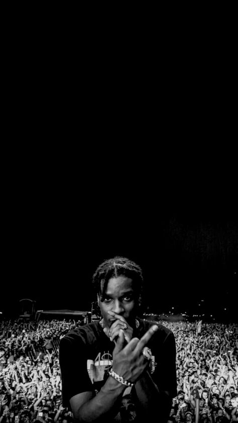 Aesthetic rocky wallpaper Asap Rocky Wallpaper Iphone, A Ap Rocky Wallpaper, Rocky Wallpaper, Cultura Hip Hop, Rapper Wallpaper Iphone, Black And White Photo Wall, Rap Wallpaper, Trippy Wallpaper, Live Wallpaper Iphone