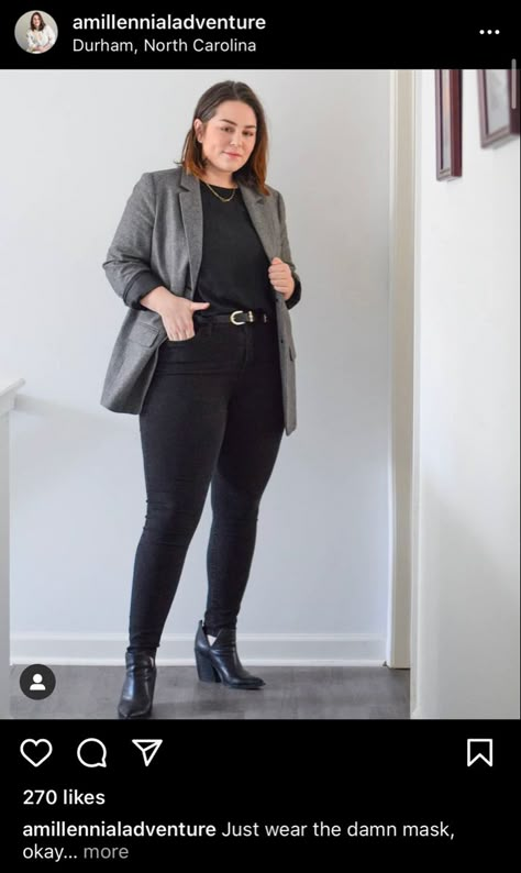 Formal Casual Outfits Women Plus Size, How To Style A Black Blazer Plus Size, Woman Office Outfit Plus Size, Short Plus Size Work Outfits, Business Formals For Plus Size Women, Short Curvy Work Outfits, Edgy Plus Size Work Outfits, Curvy Office Outfit Work Clothes, Smart Plus Size Outfit