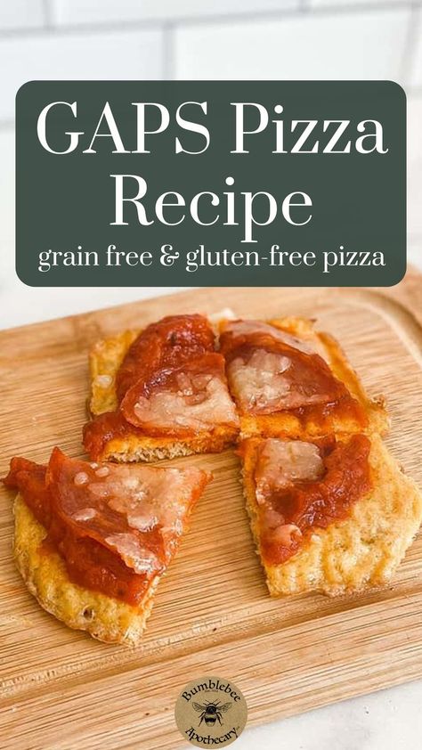 Let's face it, everyone loves pizza. Whether it's a birthday, a movie night, sleepover or your kids finished up their math curriculum for the year, there are plenty of reasons for pizza. This recipe is Gluten-free, grain-free, GAPS friendly and so delicious. If you're cooking for someone with dietary restrictions or working to heal their gut health, this recipe is a must try! Your family and friends will be glad you do. Allergy Free Recipes For Kids, Movie Night Sleepover, Gaps Diet Recipes, Gaps Recipes, Diet Dinner Recipes, Gut Healing Recipes, Pizza Dough Recipe, Healing Recipes, Gaps Diet