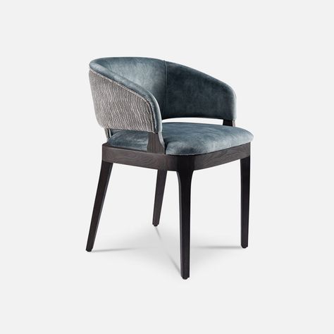 Armchair for hotel, restaurant: Manille | Collinet Restaurant Chairs Design, Chic Accent Chairs, Stylish Living Room Furniture, Dining Room Design Luxury, Chaise Restaurant, Coffee Chairs, High End Furniture, Blue Dining Chair, Luxury Dining Chair