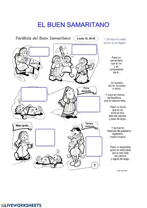 Parable Of Good Samaritan, Good Samaritan Coloring Page, Bible Family Tree, Bible Guide, Primary Program, English Activities For Kids, Bible Activities For Kids, Bible Games, Bible School Crafts