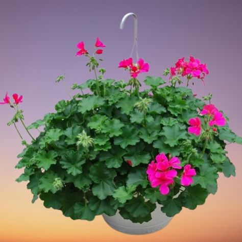 Ivy Geranium (Pelargonium peltatum) Indoor Care, Propagation and Problems Ivy Geraniums In Pots, Pelargonium Peltatum, Geranium Care, Ivy Geraniums, Ivy Flower, Flowering Plants, Yellow Leaves, Grow Lights, Bright Light