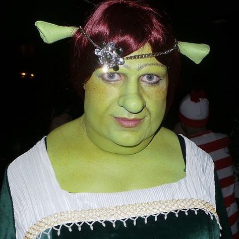 Pin for Later: These Stars Had the Best Pop Culture Halloween Costumes This Year Princess Fiona Sexy Arrow star Colton Haynes went for an elaborate costume as Shrek's leading lady, Princess Fiona. Pop Culture Costumes, Princess Fiona, Colton Haynes, Shrek, Pop Culture, This Year, Halloween Costumes, Halloween, Celebrities