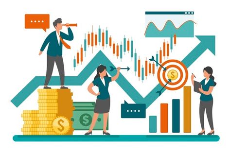 Stock market analysis concept | Free Vector #Freepik #freevector #business #money #chart #market Investment In India, Economic Analysis, Startup Business Plan, Study Better, Brand Advertising, Value Investing, Market Analysis, Marketing Data, Financial Management