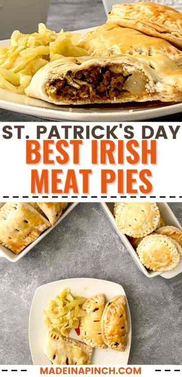 Irish Dinner Recipes, Irish Dinner, Irish Recipes Authentic, Irish Cooking, Meat Pie Recipe, Irish Dishes, Cabbage And Potatoes, Irish Cuisine, Hand Pie Recipes