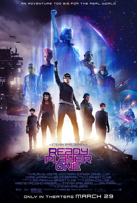 Ready Player One Movie, Full Mon, 3d Cinema, Simon Pegg, Saturday Night Fever, Video Game Systems, 2018 Movies, Ready Player One, I Love Cinema