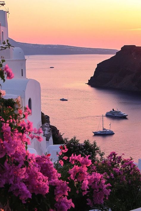 "🌅🏖️ Witness the breathtaking sunset at Santorini, Greece! The vibrant hues over the caldera create a perfect romantic backdrop. Don't miss this stunning view! 🌞💙 #SantoriniSunset #GreeceTravel #TravelGoals" Santorini Sunset, Romantic Backdrop, Romantic Getaway, Santorini Greece, Travel Goals, Romantic Getaways, Greece Travel, Stunning View, Santorini