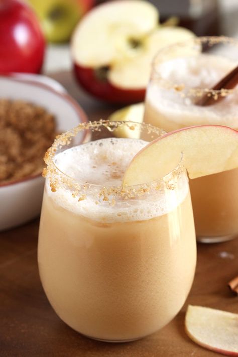 Apple Cider Gin Fizz | The Suburban Soapbox Gin Drink Recipes, Treats And Sweets, Beige Cocktail, Best Gin Cocktails, Best Gin, Cocktails To Try, Best Cocktail Recipes, Gin Fizz, Perfect Cocktails