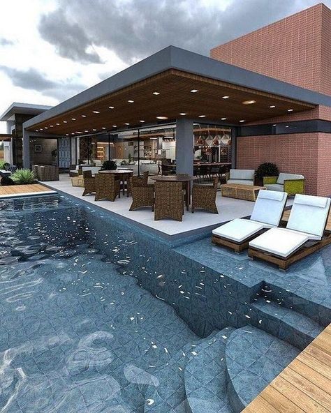 Kleiner Pool Design, Luxury Swimming Pools, Diy Swimming Pool, Small Pool Design, Luxury Pools, Have Inspiration, Backyard Pool Designs, Swimming Pools Backyard, Small Pool