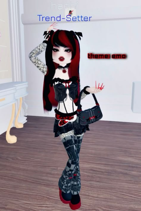 Emo idea DTI Emo Dress To Impress Roblox Game, Dress To Impress Emo Theme, Emo Dress Outfit, Emo Dress To Impress Outfit, Spiderman Dress To Impress, Dress To Impress I Would Never Wear This, Dress To Impress Nobody Is Gonna See Me, Villan Dress To Impress, Its Not A Phase Mom Dress To Impress