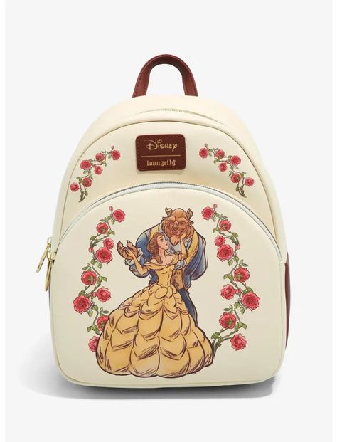 Love Is in The Air with Disney Loungefly Bags on Hot Topic - bags - Beauty And The Beast Dance, Belle And The Beast, Couple Dance, Disney Loungefly, Mini Backpacks, Disney Handbags, Loungefly Bag, Disney Bag, Rosé Details