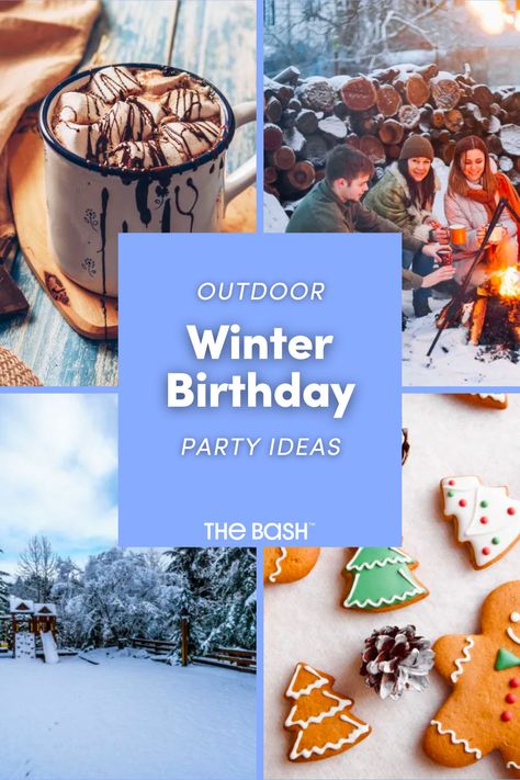 Cozy fires, warm blankets, and sipping on a hot beverage are some of the best parts of winter.❄️So why not bring the birthday celebration outside with these Winter Birthday Party Ideas! 🎉 #thebash #winterbirthday #winterbirthdayparty #outdoorwinterbirthdayparty #outdoorparty #snowparty #snowstormbirthday #snowstromtheme #snowthemedparty #winterwonderland #winterwonderlandparty #partyideasforawinterbday #winterbday #birthdaypartyideas #christmasbirthday #christmasbirthdaypartyideas #sagittarius Winter Bash Party Ideas, Winter Camping Theme Party, Winter Birthday Activities, Outdoor Winter Birthday Party Ideas, Winter Birthday Party Ideas For Teens, Winter Birthday Aesthetic, Winter Birthday Party Boy, January Birthday Party Ideas, Sledding Birthday Party