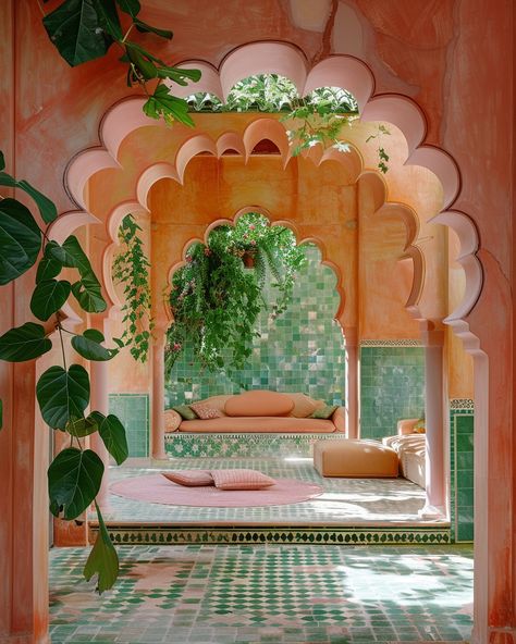 Tropical Modernism Architecture, Arches Aesthetic, Arched Patio, Interior Arches, Moroccan Arch, Moroccan Style Home, Mexican Architecture, Moroccan Architecture, Mediterranean Landscape