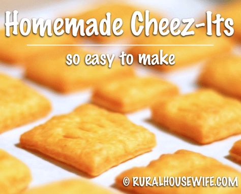 Picture How To Make Cheese Crackers, Diy Cheez Its, Diy Cheese Its, Home Made Cheese It’s, Cheese It’s, Cheese It Recipe, Cheese Its Recipe Snacks, Homemade Cheese Its, Cheese Crackers Homemade