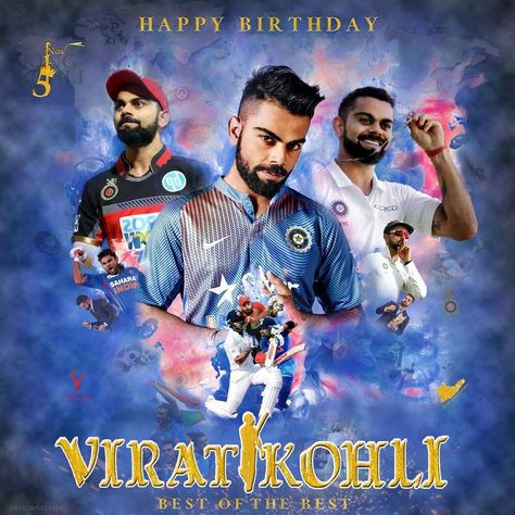 Kohli Birthday, Happy Birthday Virat Kohli, Happy Birthday King, Bad Boy Quotes, Ab De Villiers Photo, Cricket Quotes, Childhood Images, King Kohli, Virat Kohli Instagram