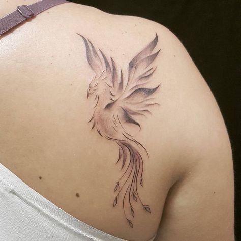 Phoniex Tattoo Women, Phoniex Tattoo Design, Rising Phoenix Tattoo, Phoenix Tattoo Feminine, Small Phoenix Tattoos, Rose Tattoo Forearm, Phoenix Tattoos, Phoenix Tattoo Design, Small Pretty Tattoos