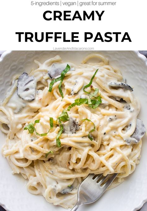 Pasta Truffle Sauce, Vegan Truffle Pasta, Creamy Truffle Pasta Recipe, Truffle Butter Pasta, Truffle Oil Pasta Recipe, White Truffle Sauce, Truffle Sauce Recipe, Truffle Pasta Recipe, Truffle Spaghetti