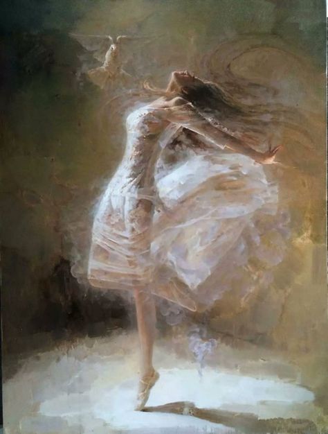 Canvas Painting Beautiful, Ballet Dancers Painting, Ballet Painting Aesthetic, Me As Painting, Dancer Wallpaper Aesthetic, Painting Ideas Oil Paint, Ballet Art Painting, Me As A Painting, Abstract Dancer Painting