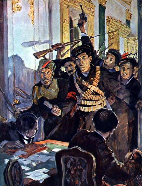 Russian Revolution 1917, October Revolution, Union Of Soviet Socialist Republics, Bolshevik Revolution, Revolution Art, Communist Propaganda, Russian Revolution, Propaganda Art, Socialist Realism